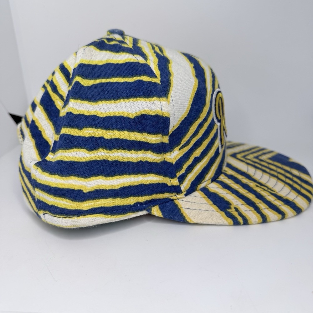 Vintage Zubaz Los Angeles St. Louis Rams Hat Cap Snap Back NFL Football Logo - Picture 7 of 8